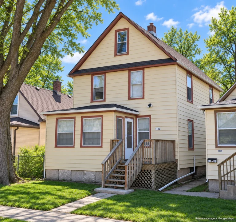 1112 Lincoln, North Chicago, Illinois, owned and rented by Castlewood Properties.