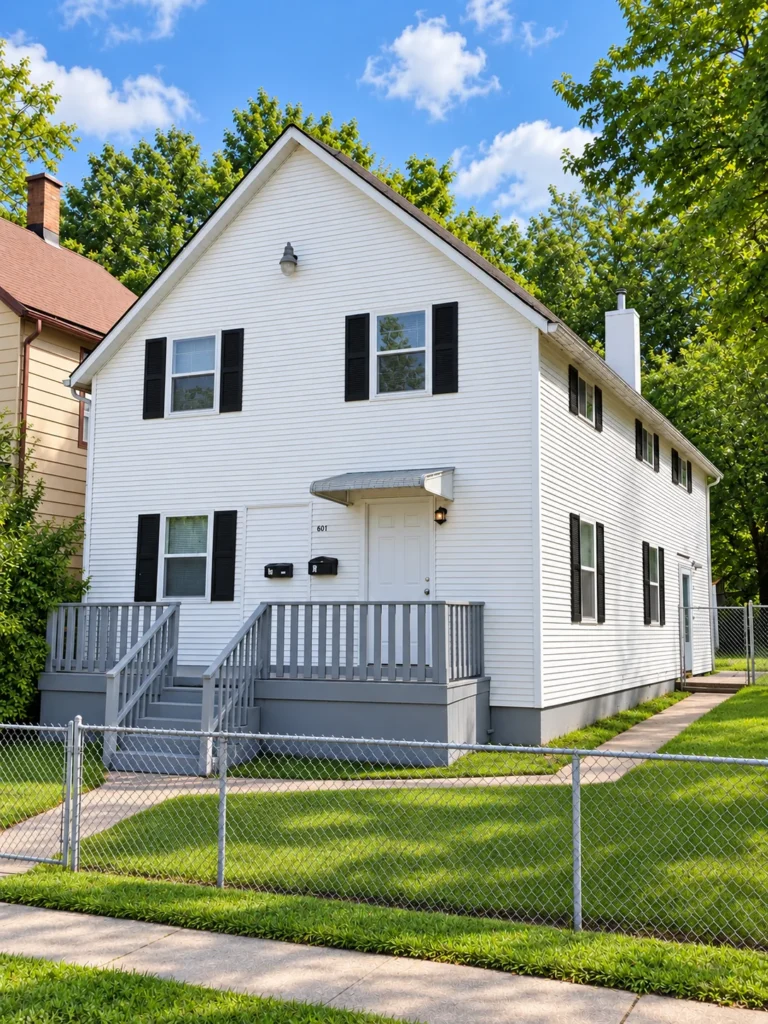 601 May, Waukegan, Illinois. A Castlewood Properties rental building.